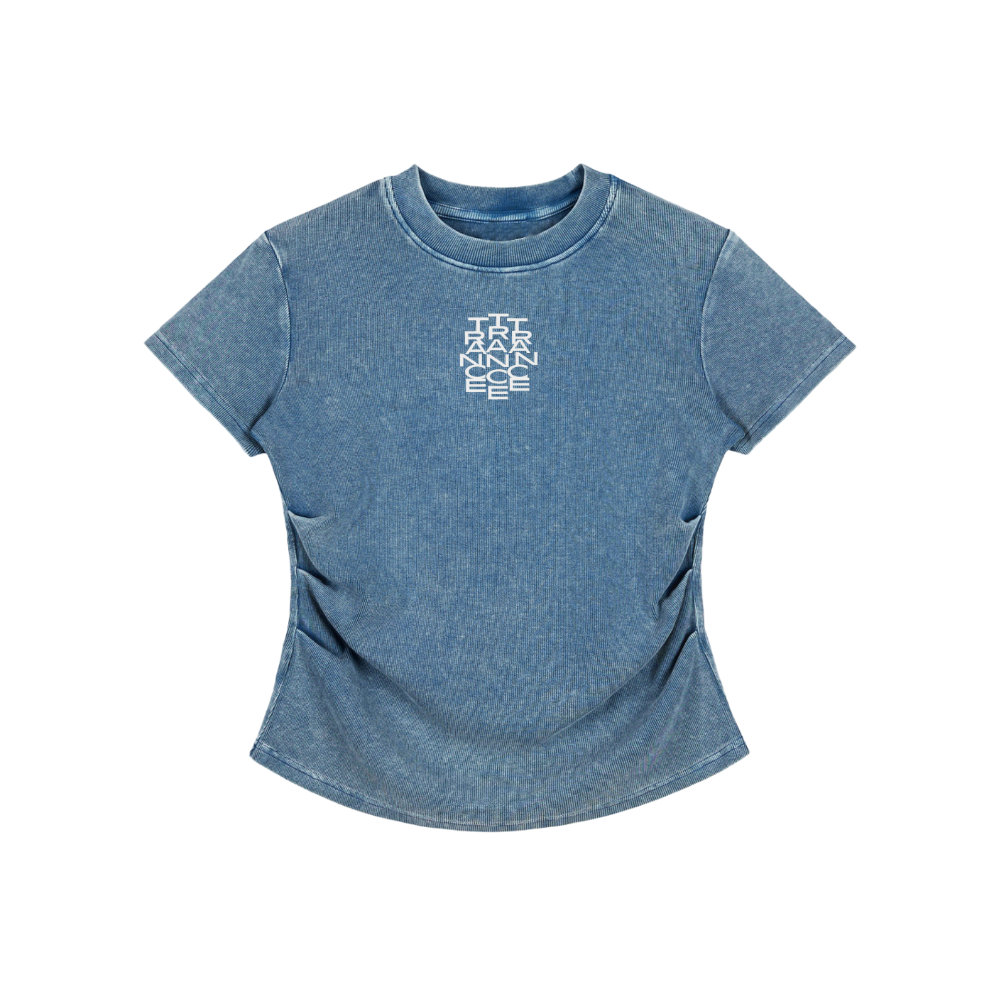 Acid Washed Cotton "Denim Blue" Tee
