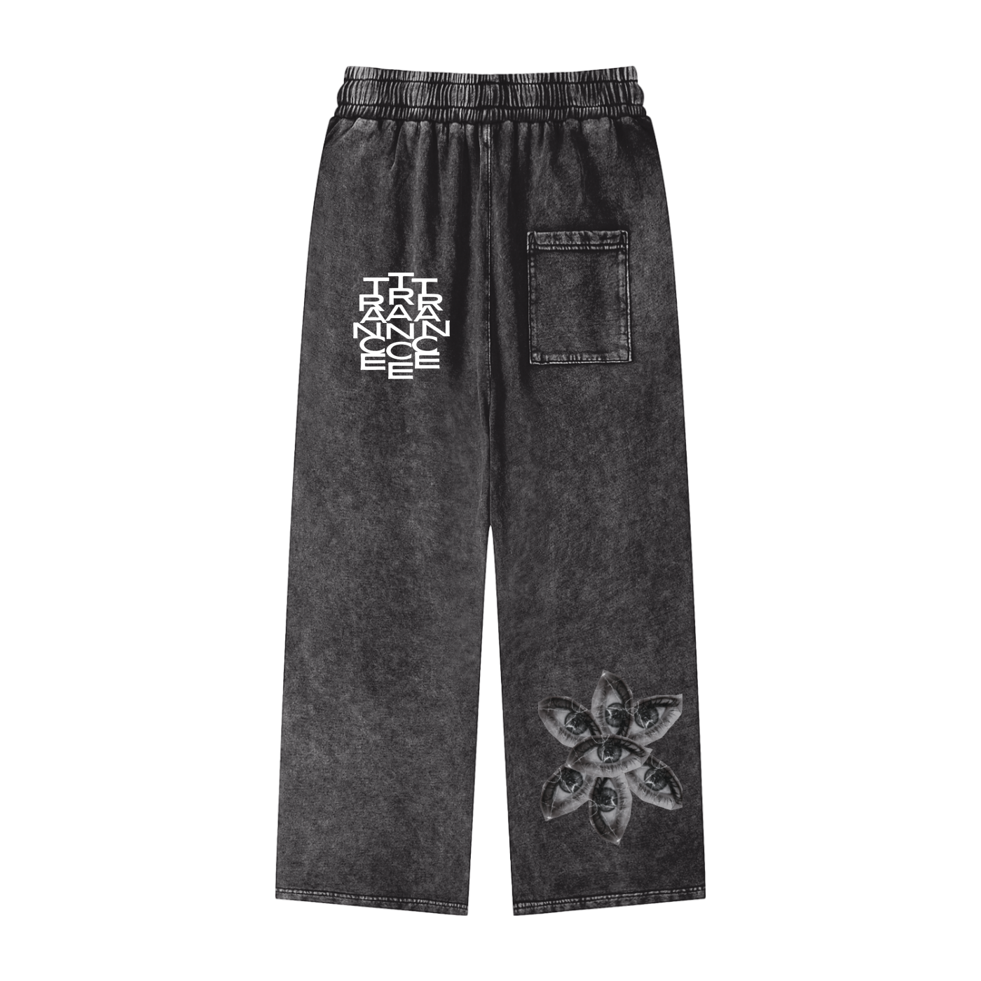 Acid Washed Unisex Straight Leg Pants