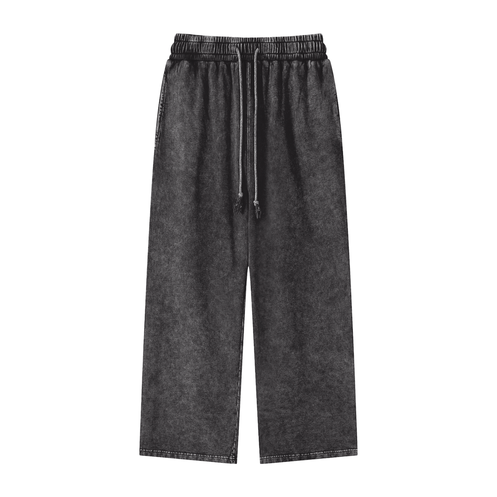 Acid Washed Unisex Straight Leg Pants