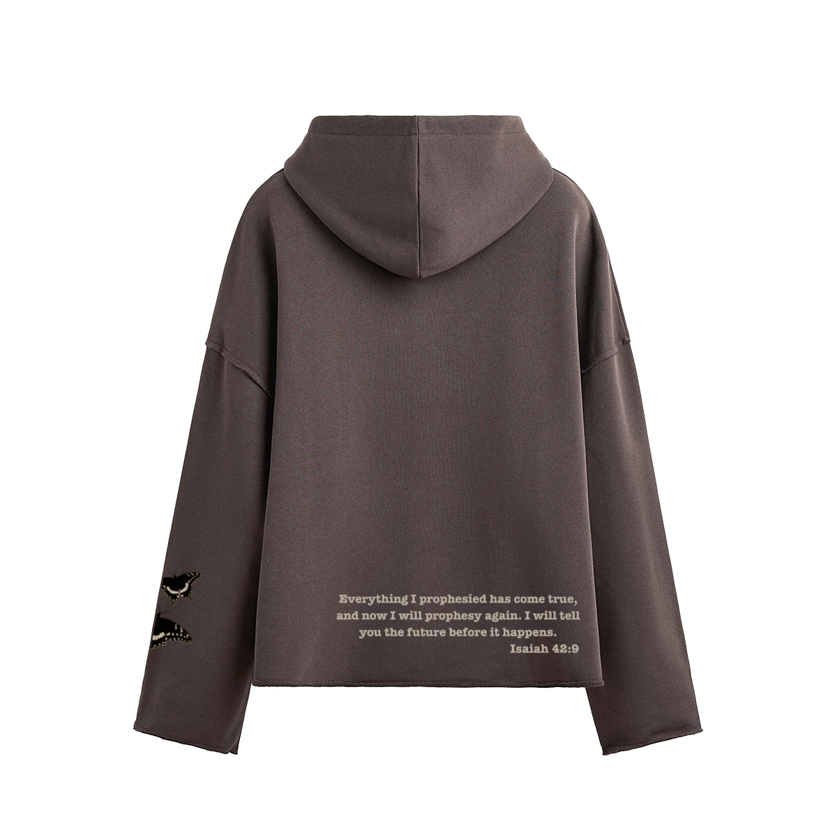 Unisex Cropped Boxy Hoodie（Isaiah 42:9)