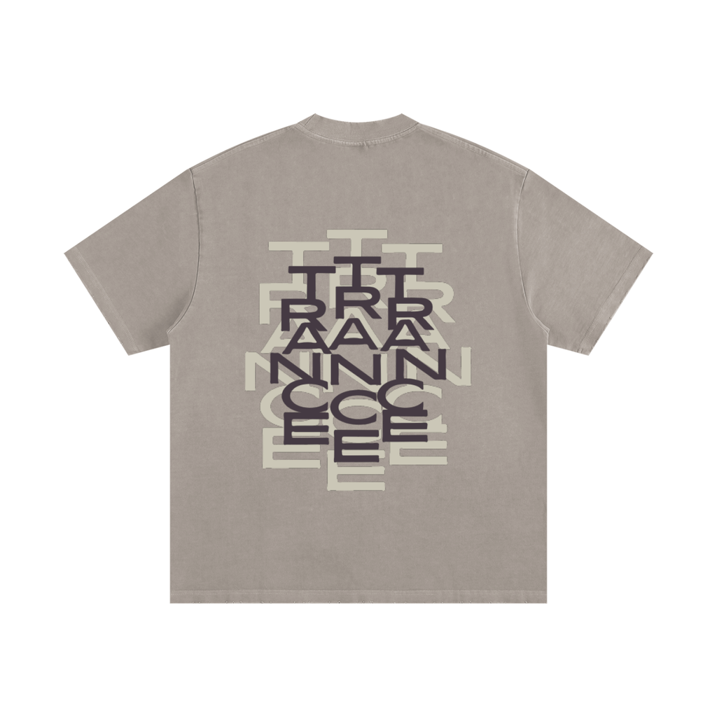 Heavyweight Vintage Washed "Papyrus Tan" Frayed T-Shirt