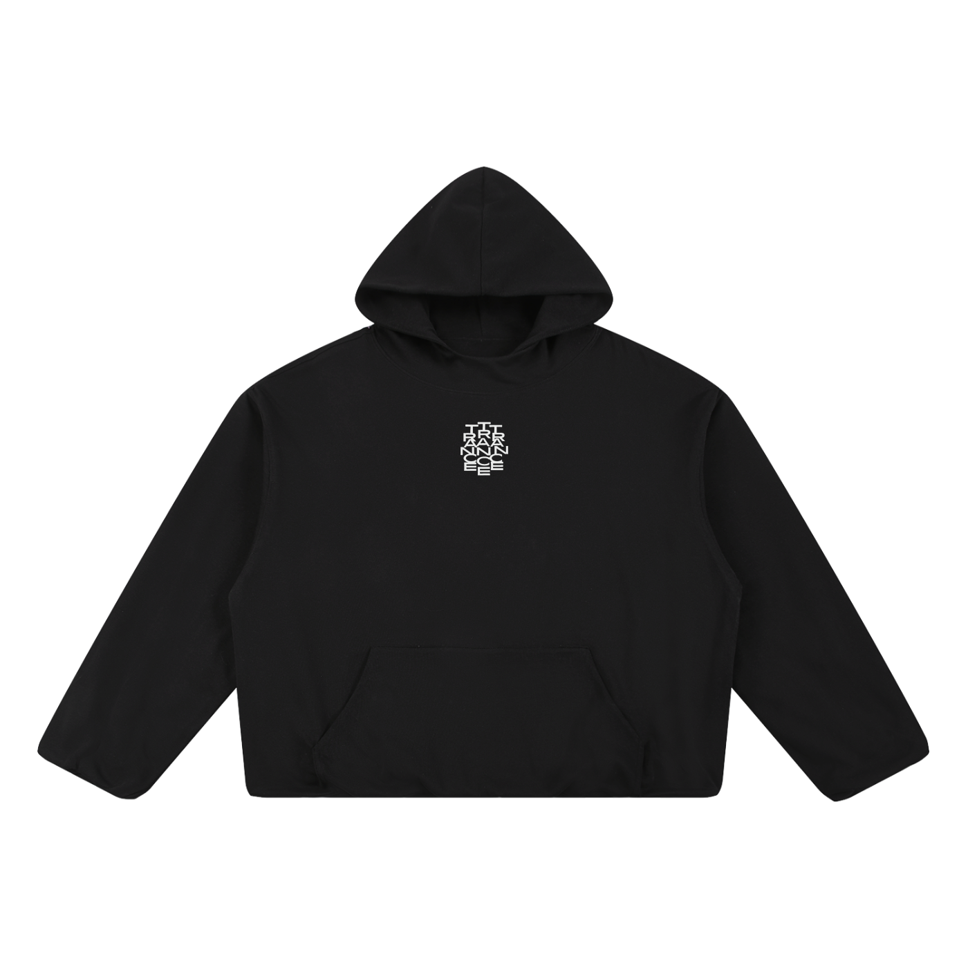 Boxy Gather-Hem Hoodie "LAMB OF GOD"
