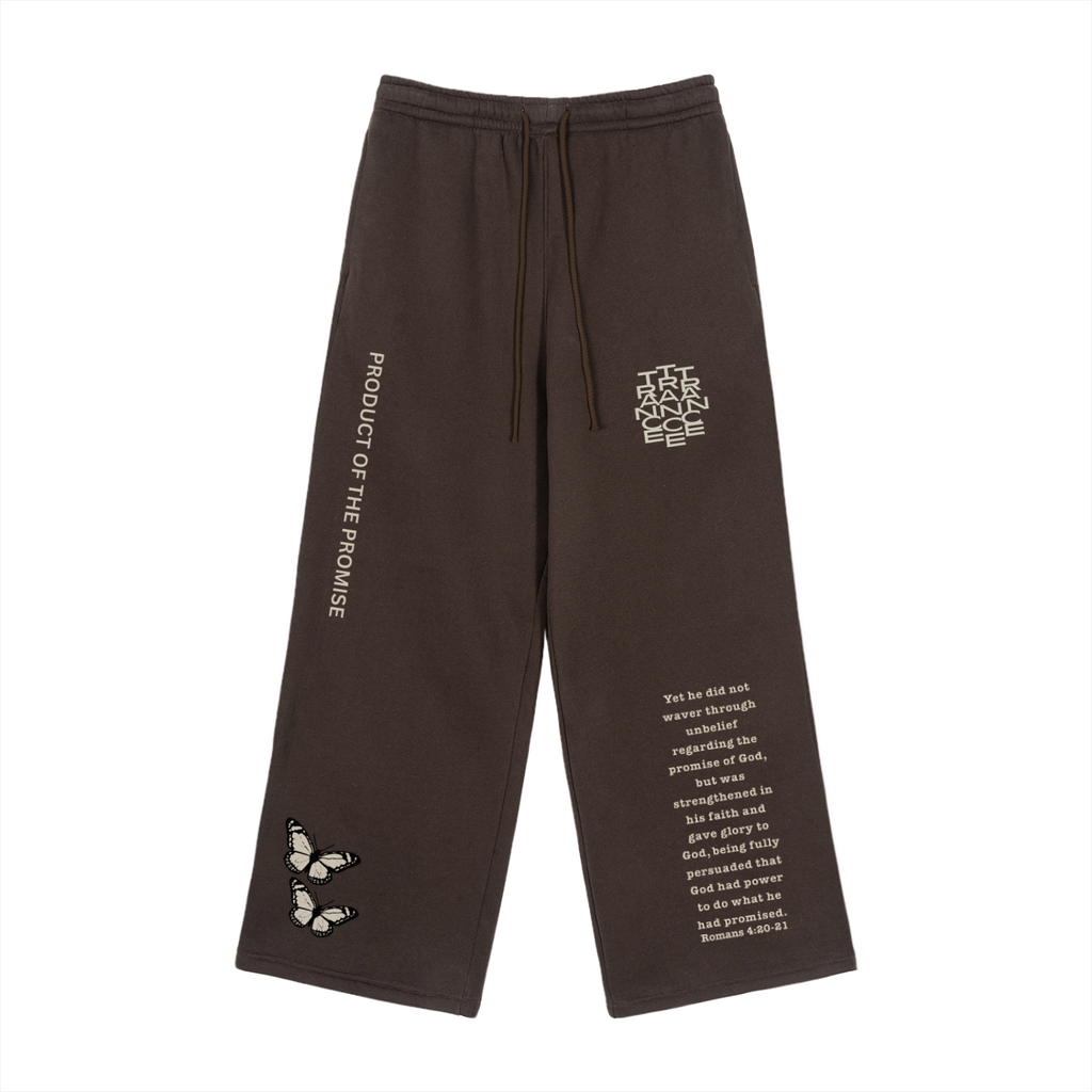 Fleece Drawstring Straight-Leg Sweatpants
