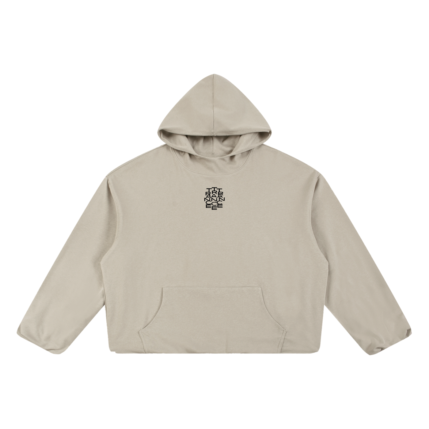 Boxy Gather-Hem Hoodie "LAMB OF GOD"
