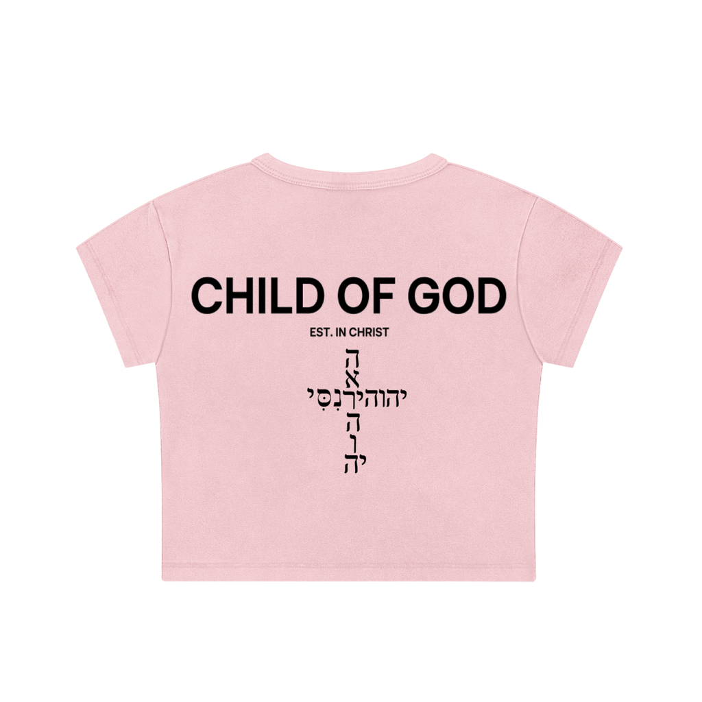 Snow Washed "Rose Pink" Crop Top