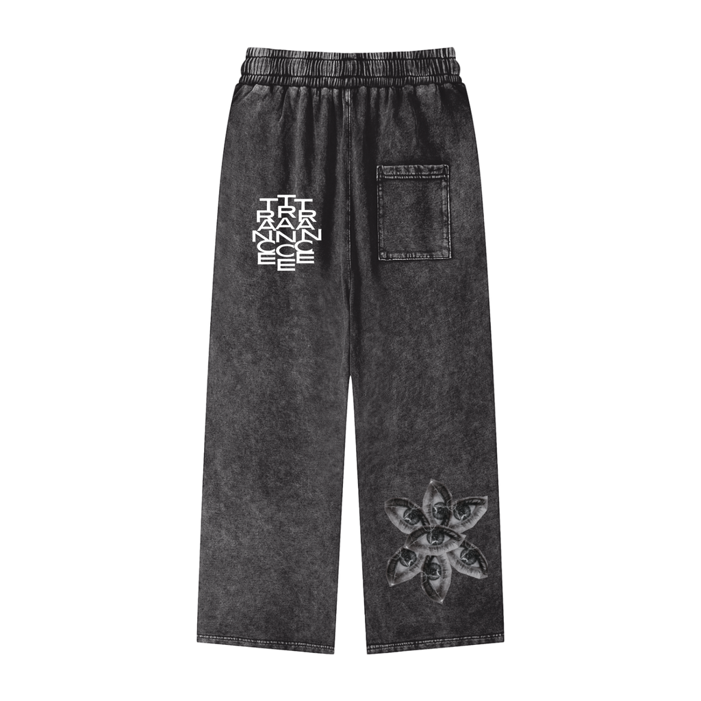 Acid Washed Unisex Straight Leg Pants